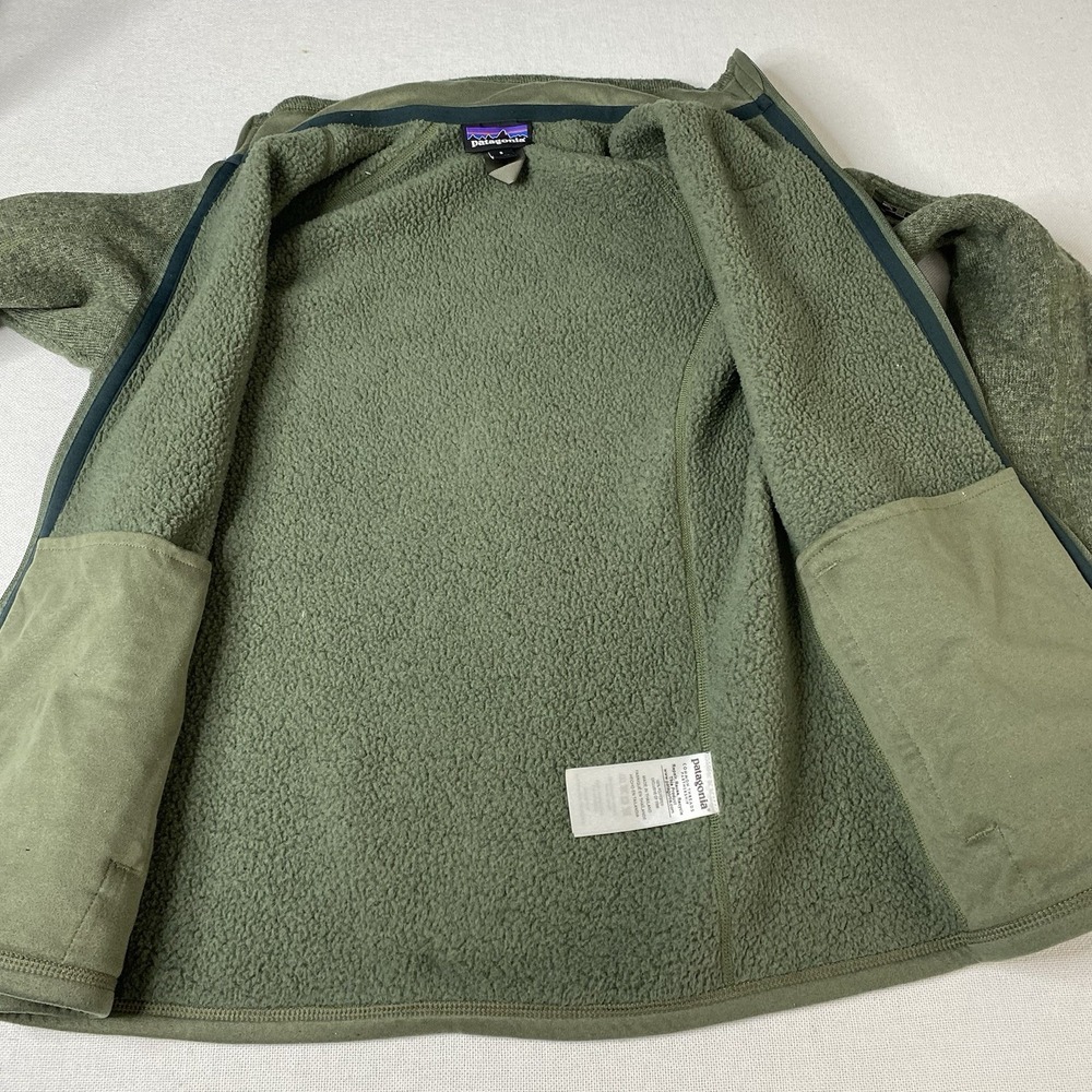 Patagonia Better Sweater Jacket Womens Small Olive Green Full Zip Fleece Pockets - Picture 9 of 16